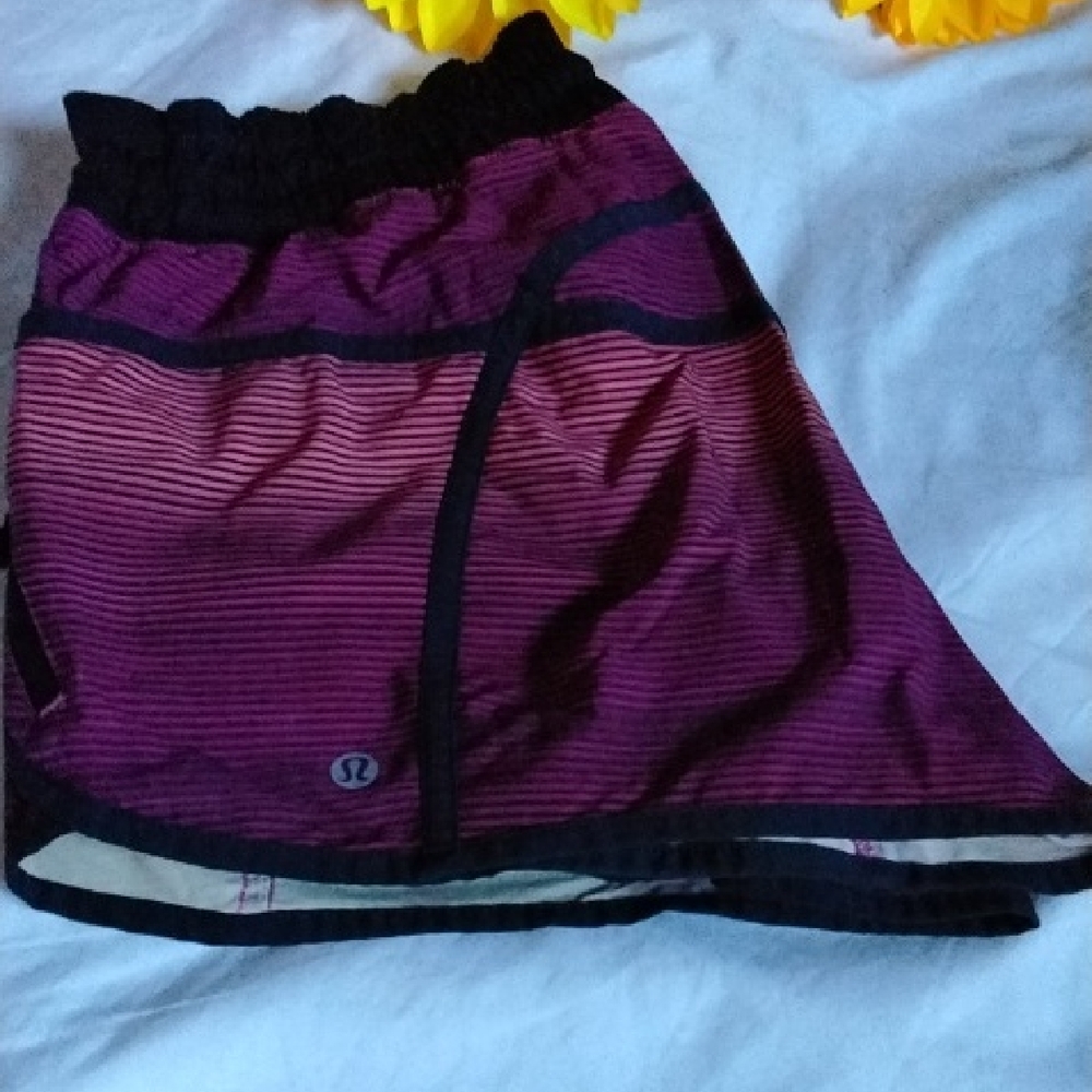 Lululemon Athletica Purple Mini Bubble Speed Shorts